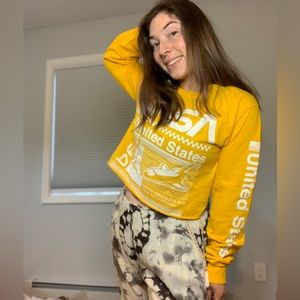 Cropped long sleeve NASA shirt